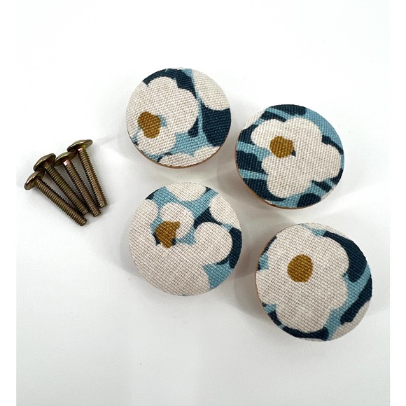 Flowers Drawer Knob Pulls Handles Nursery Dresser Home Decor Gift Baby - Picture 4 of 4